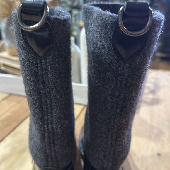 Ilse Jacobsen Leather & Felt Lugg Boot Size 36/6 B76 - Picture 9 of 11